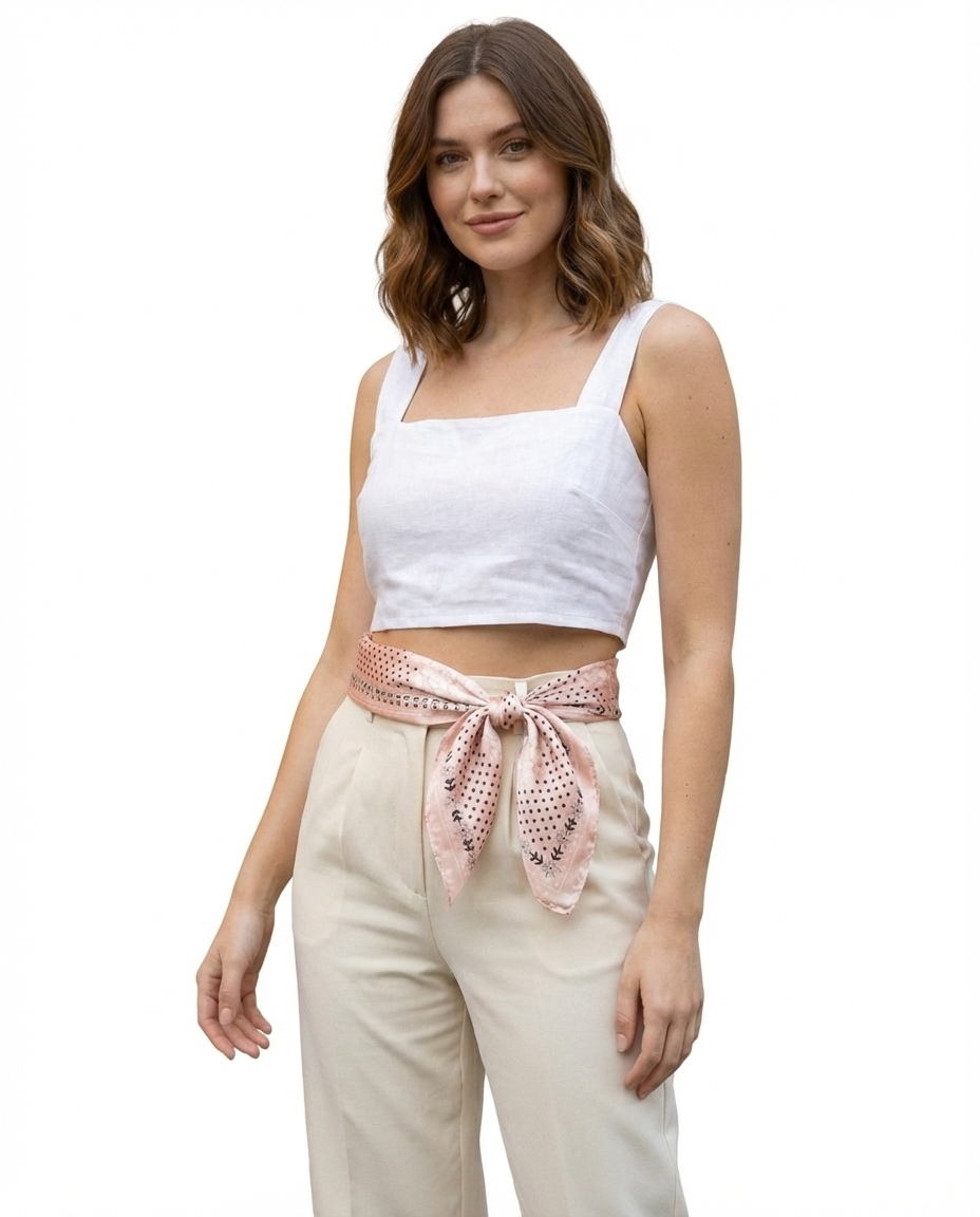 Pañoleta rosa árbol