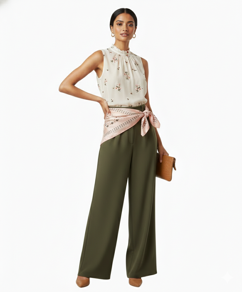 Pañoleta rosa árbol