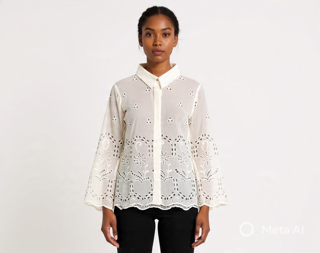 Blusa Ojalillo Miriam manga larga