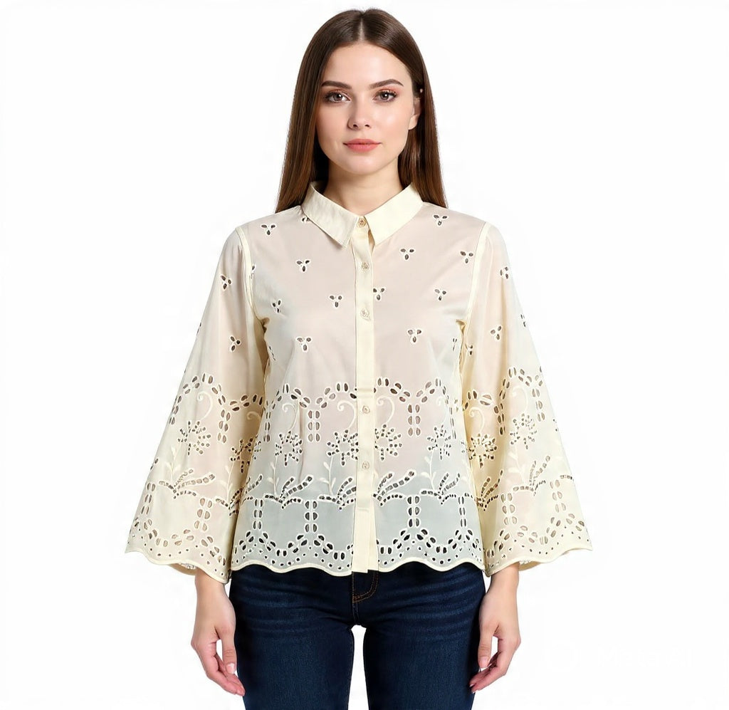 Blusa Ojalillo Miriam manga larga
