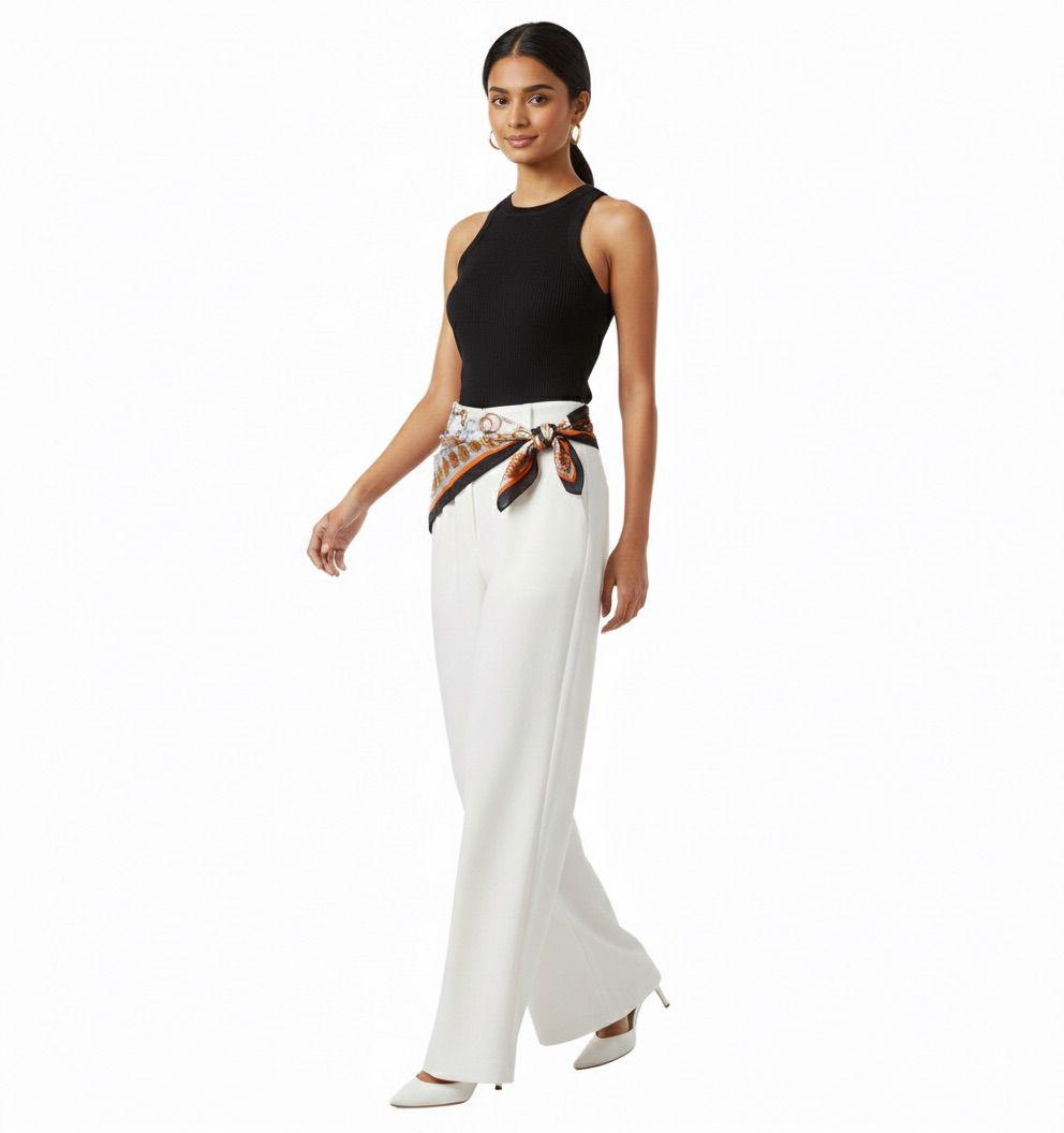 Pañoleta negro naranja